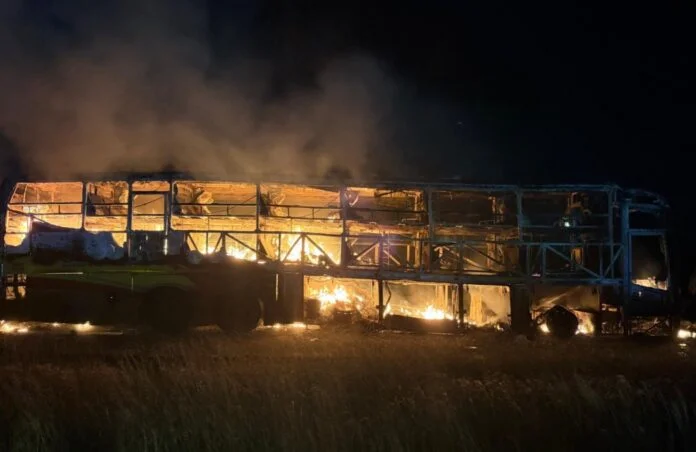 ಹೈದರಾಬಾದ್–ಬೆಂಗಳೂರು ಹೈವೇ  ಬಸ್ ದುರಂತ- 20 ಜನರ ಸಜೀವ ದಹನ