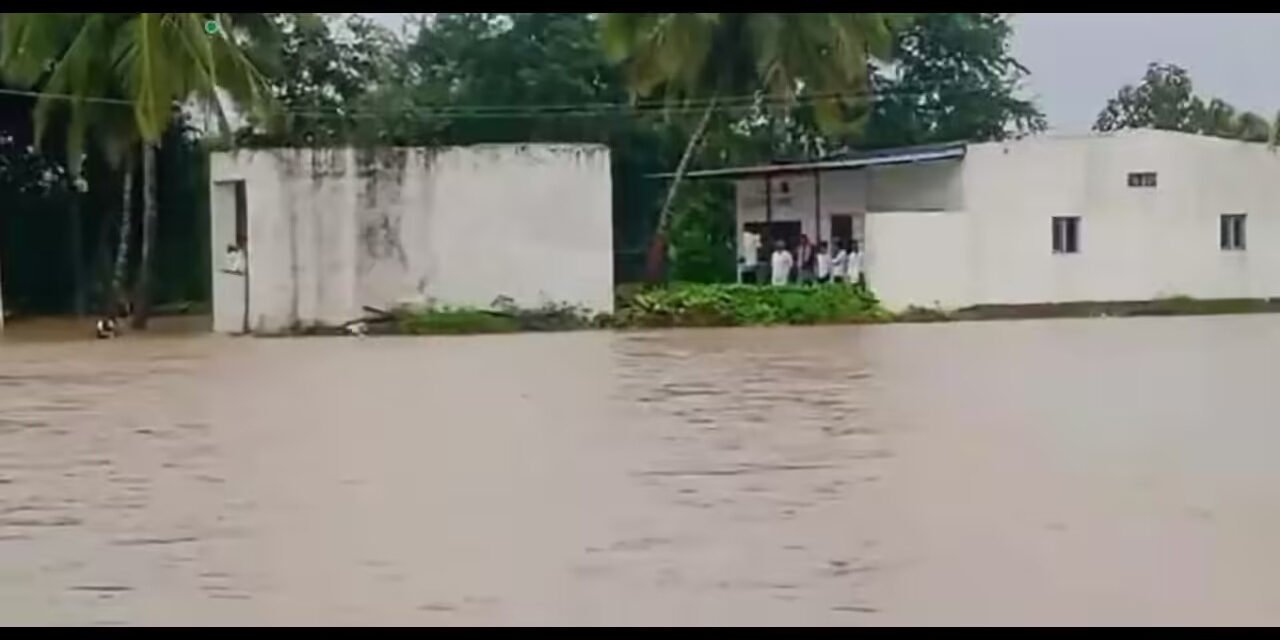 ಕೃಷ್ಣಾ ನದಿ ಪ್ರವಾಹ: ಹಿಪ್ಪರಗಿ ಬ್ಯಾರೇಜ್ ಗೇಟ್ ಕುಸಿತದಿಂದ ಬೆಳೆ–ಮನೆಗಳಿಗೆ ಹಾನಿ