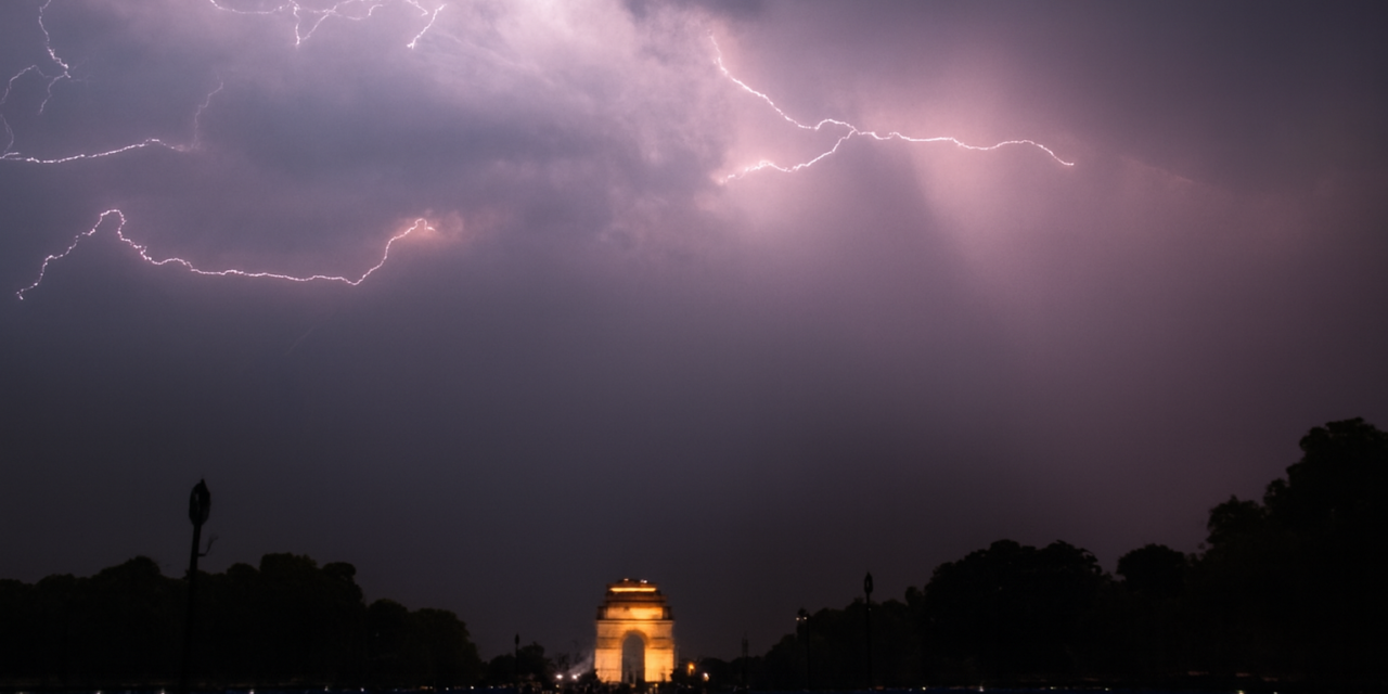 ದೆಹಲಿಯಲ್ಲಿ ಗುಡುಗು-ಮಳೆ: ವಿಮಾನ ನಿಲ್ದಾಣದಲ್ಲಿ ತೀವ್ರ ಅಸ್ತವ್ಯಸ್ತತೆ