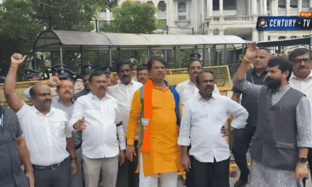 ವಿಧಾನಸೌಧದ ಮುಂದೆ ಬಿಜೆಪಿ ಪ್ರತಿಭಟನೆ: ನಾಗೇಂದ್ರ ರಾಜೀನಾಮೆಗೆ ಆಗ್ರಹಿಸಿ ಅಹೋರಾತ್ರಿ ಹೋರಾಟ
